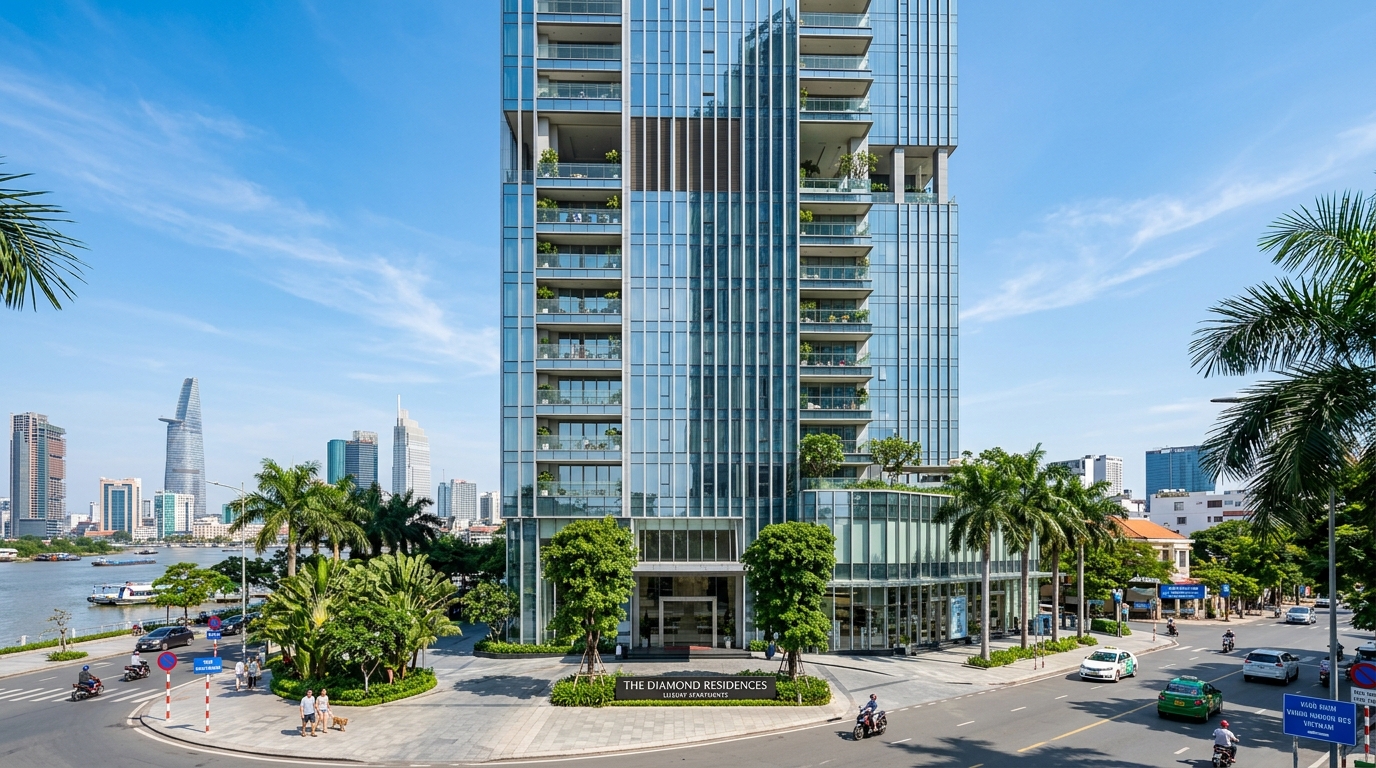 Căn hộ cao cấp Vinhomes Central Park, View sông
