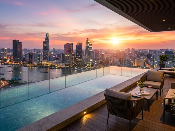 Penthouse sang trọng view toàn cảnh Hà Nội